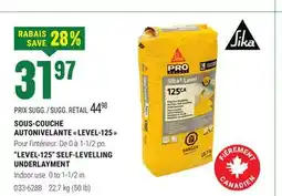BMR SOUS-COUCHE AUTONIVELANTE  LEVEL-125  offer