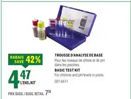 BMR TROUSSE D'ANALYSE DE BASE offer