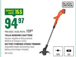 BMR TAILLE-BORDURE À BATTERIE offer
