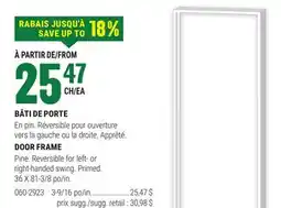 BMR BÂTI DE PORTE offer