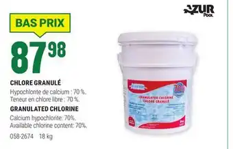 BMR CHLORE GRANULÉ offer