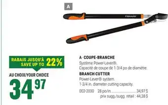 BMR A - COUPE-BRANCHE offer
