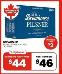 Real Canadian Liquorstore BREWHOUSE PILSNER offer