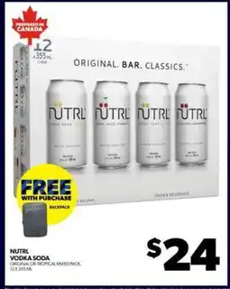 Real Canadian Liquorstore NUTRL Vodka Soda offer