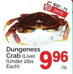 T&T Supermarket Dungeness crab offer