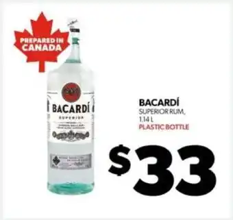 Real Canadian Liquorstore Bacardi Superior Rum offer