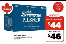 Real Canadian Liquorstore BREWHOUSE PILSNER offer