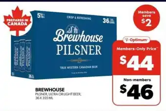 Real Canadian Liquorstore BREWHOUSE PILSNER offer