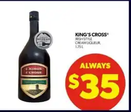 Real Canadian Liquorstore KING’S CROSS Irish Style Cream Liqueur offer