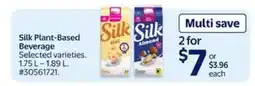Walmart Silk Plant-Based Beverage offer