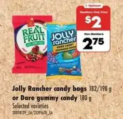Real Canadian Superstore Jolly Rancher candy bags or Dare gummy candy offer