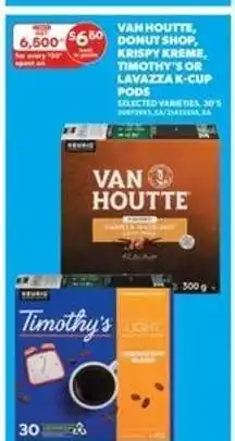 Real Canadian Superstore Van Houtte, Donut Shop, Krispy Kreme, Timothy's or Lavazza K-Cup Pods offer