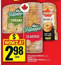 Food Basics Villaggio Bread, Buns & Dempster's Bagels offer