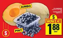 Food Basics Blueberries and Cantaloupes offer