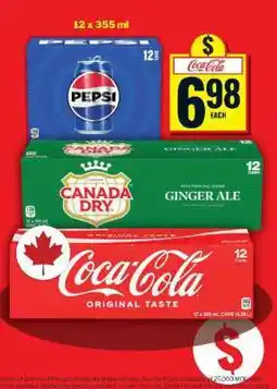 Food Basics Coca-Cola, Pepsi, Canada Dry offer