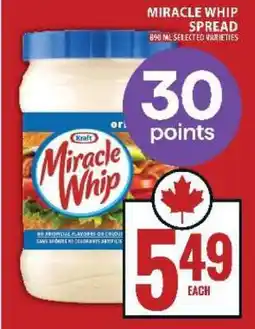Food Basics Miracle Whip Spread offer
