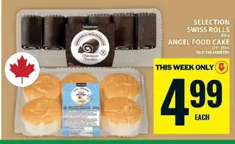 Food Basics Selection Swiss Rolls / Angel Food Cake offer