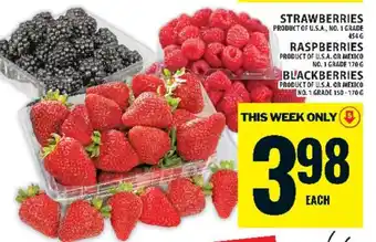Food Basics Strawberries, Raspberries, Blackberries offer