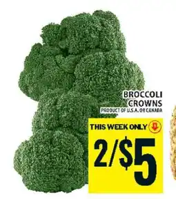 Food Basics BROCCOLI CROWNS offer