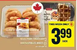 Food Basics Selection Croissants / Irresistibles Waffles offer