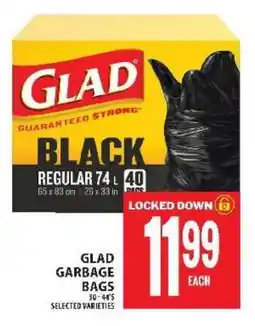 Food Basics GLAD GARBAGE BAGS offer