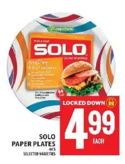 Food Basics SOLO PAPER PLATES offer