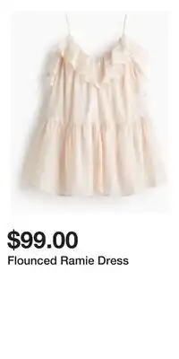 H&M Flounced Ramie Dress offer