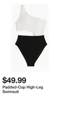 H&M Padded-Cup High-Leg Swimsuit offer