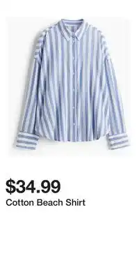 H&M Cotton Beach Shirt offer