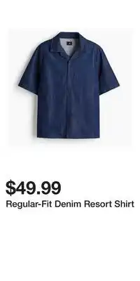 H&M Regular-Fit Denim Resort Shirt offer