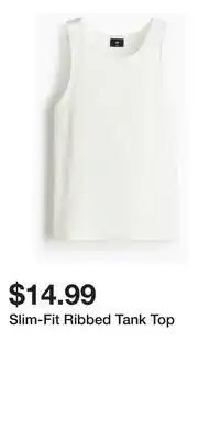 H&M Slim-Fit Ribbed Tank Top offer