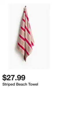H&M Striped Beach Towel offer