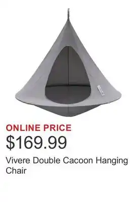 Costco Vivere Double Cacoon Hanging Chair offer
