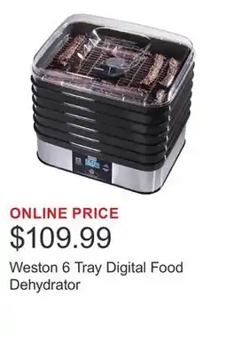 Costco Weston 6 Tray Digital Food Dehydrator offer