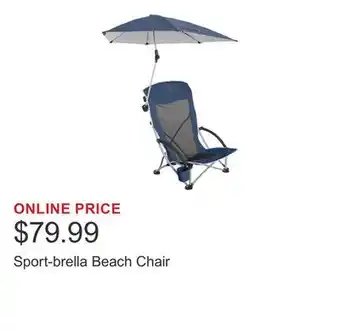Costco Sport-brella Beach Chair offer