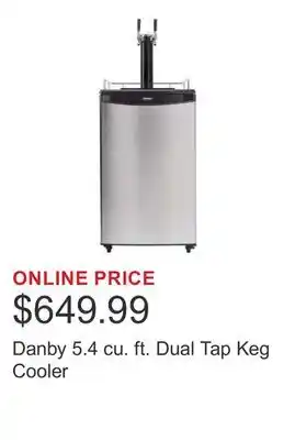 Costco Danby 5.4 cu. ft. Dual Tap Keg Cooler offer
