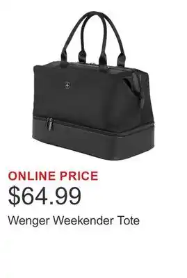 Costco Wenger Weekender Tote offer