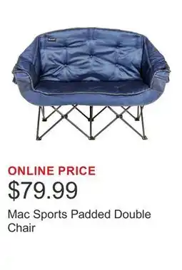 Costco Mac Sports Padded Double Chair offer