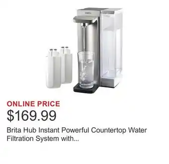 Costco Brita Hub Instant Powerful Countertop Water Filtration System with Bonus Water Filter offer