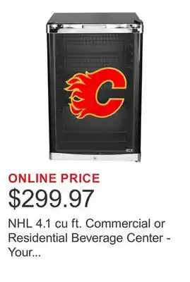 Costco NHL 4.1 cu ft. Commercial or Residential Beverage Center - Your Choice of Canadian Hockey Teams offer