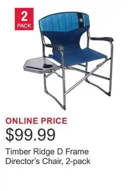 Costco Timber Ridge D Frame Director's Chair, 2-pack offer