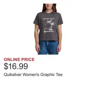 Costco Quiksilver Women's Graphic Tee offer