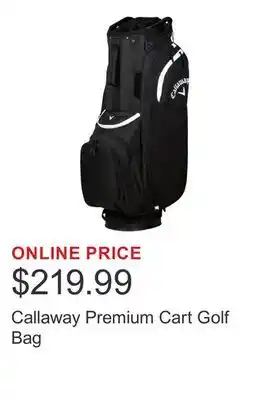 Costco Callaway Premium Cart Golf Bag offer
