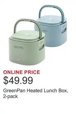 Costco GreenPan Heated Lunch Box, 2-pack offer