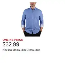 Costco Nautica Men's Slim Dress Shirt offer
