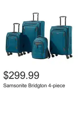 Costco Samsonite Bridgton 4-piece offer