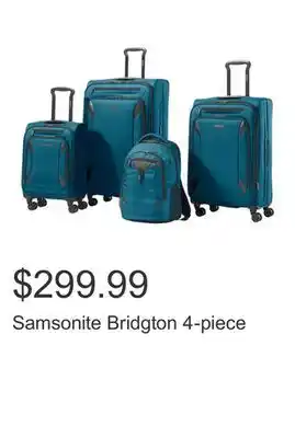 Costco Samsonite Bridgton 4-piece offer