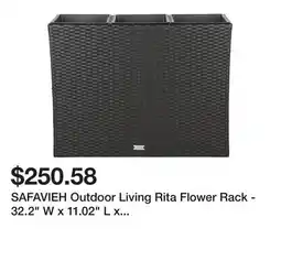 Bed Bath & Beyond SAFAVIEH Outdoor Living Rita Flower Rack - 32.2 W x 11.02 L x 24.8 H offer