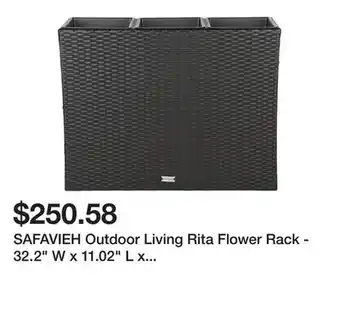 Bed Bath & Beyond SAFAVIEH Outdoor Living Rita Flower Rack - 32.2 W x 11.02 L x 24.8 H offer