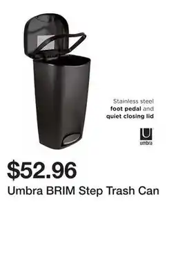 Bed Bath & Beyond Umbra BRIM Step Trash Can offer
